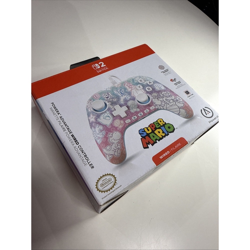 Power A Advantage Wired Controller for Nintendo Switch 2 |‎ Mushroom Kingdom